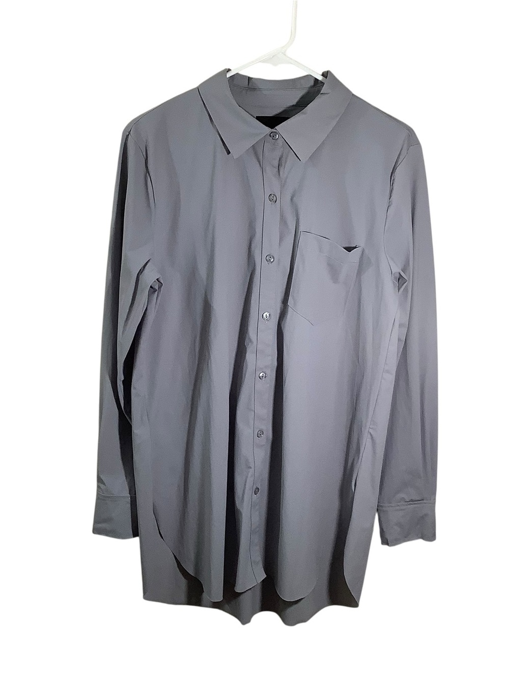 Lysse Men's Long-Sleeve Button-Up Shirt - Gray
